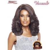 Vanessa Honey-C Brazilian Human Hair Blend Lace Front Wig - TCHB ABA